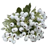 Hóbogyó csokor, fehér, 36 cm