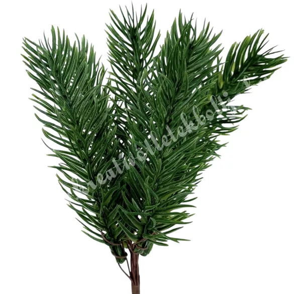 Betűzős fenyő pick, zöld, 16 cm, 6 ág/csokor