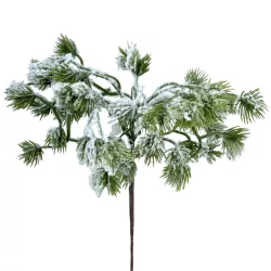 Havas fenyőág, zöld, 28 cm