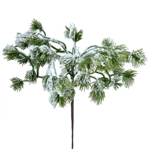 Havas fenyőág, zöld, 28 cm