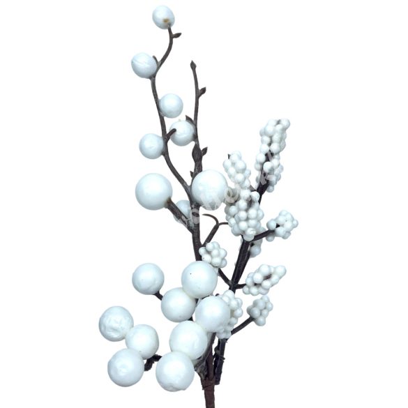 Fehér pick bogyóval, 23 cm