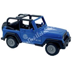 Műanyag rendőr terepjáró, kék, 8x3,2 cm