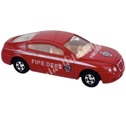 Műanyag tűzoltó autó, piros, 9x2,5 cm