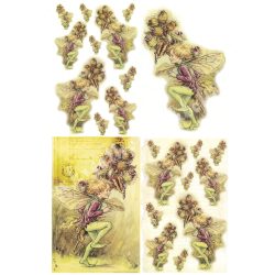 Rizspapír, tündér, 22,5x32 cm (0059)