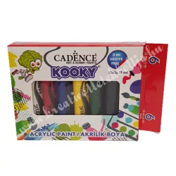 Cadence KOOKY akril festék szett, 6 db/szett