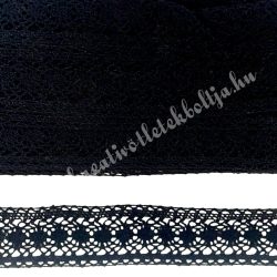 Csipke 44., fekete, 3 cm