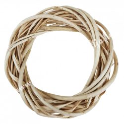 Vesszőkoszorú, natúr, 25 cm