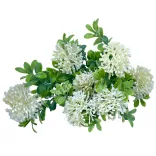 Zöld csokor bogyóval, fehér, 32 cm