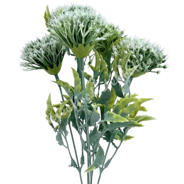 Varjúháj csokor, fehér, 31 cm