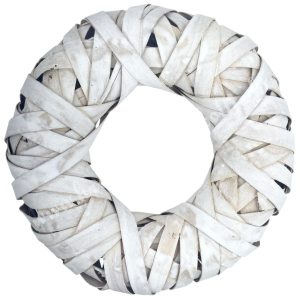 Koszorúalap, háncs, fehér, 23 cm