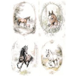 Rizspapír, Lovak, A4, (R2572)