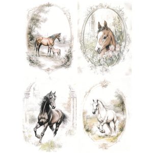 Rizspapír, Lovak, A4, (R2572)