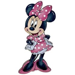 Dekorkarton tábla, Minnie, 4,5x8,5 cm