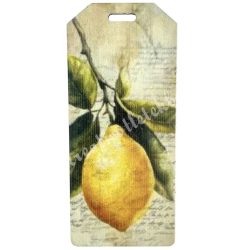 Dekorkarton biléta, citrom, 2,5x5,7 cm