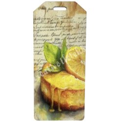 Dekorkarton biléta, citrom, 2,5x5,7 cm