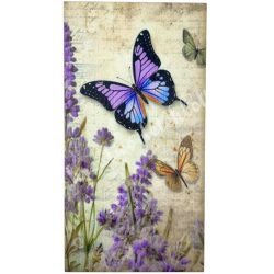 Dekorkarton tábla, levendula, 5x9,5 cm