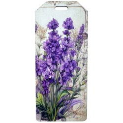 Dekorkarton biléta, levendula, 2,5x5,7 cm