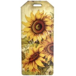 Dekorkarton biléta, napraforgó, 2,5x5,7 cm