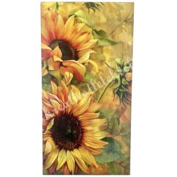 Dekorkarton tábla, napraforgó, 5x9,5 cm