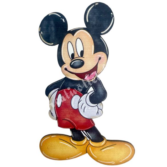 Dekorkarton tábla, Mickey egér, 5,5x9 cm