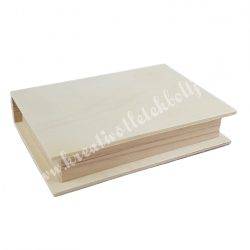 Fa könyvdoboz, mágneses, 19,5x4,3 cm
