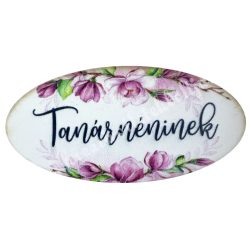 Dekorkarton tábla, "Tanárnéninek", 8x4 cm