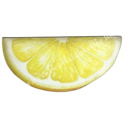 Dekorkarton tábla, citrom szelet, 5x2,5 cm