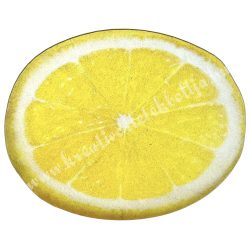 Dekorkarton tábla, citrom szelet, 5,5x4,5 cm
