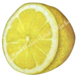Dekorkarton tábla, citrom, 5,5x5,3 cm