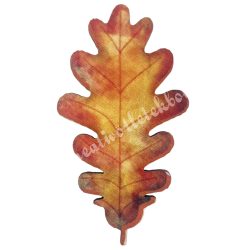 Dekorkarton tábla, tölgylevél, 3x5 cm