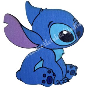 Dekorkarton tábla, Stitch, 5,5x5,5 cm