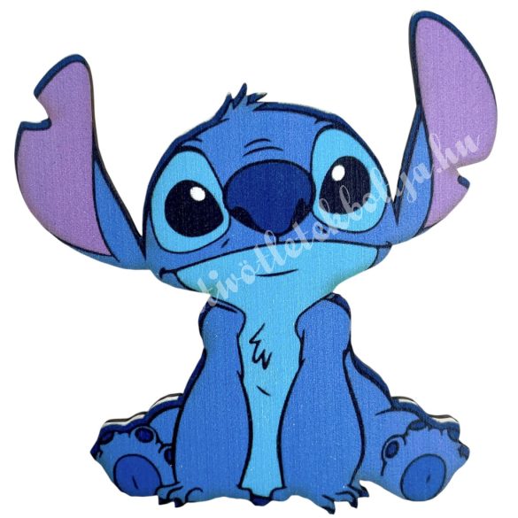 Dekorkarton tábla, Stitch, 7x7 cm