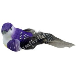 Csipeszes madárka, lila, 10x4 cm