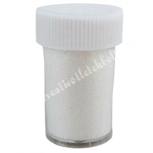 Csillámpor, fehér,  30 ml