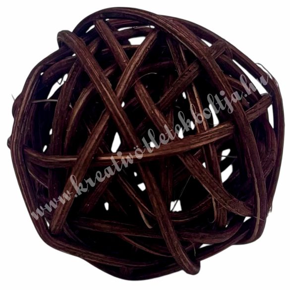 Sötétbarna vesszőgömb, 3 cm