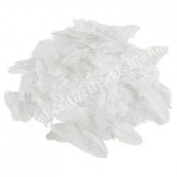 Madártoll, fehér, 7-8 cm, 10 gr/csomag