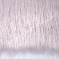 Hosszú szőrű műszőr, púder rózsaszín, kb. 10x180 cm