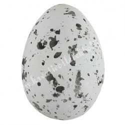 Festett polisztirol tojás, fehér, 2x3 cm
