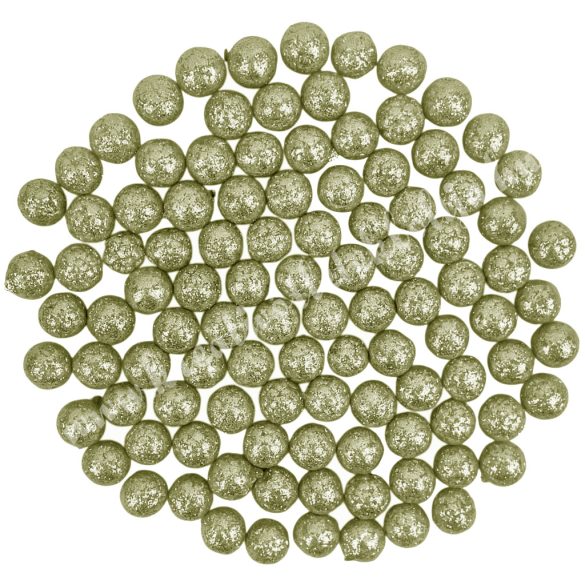 Hungarocell csillámos golyók, arany, 0,8 cm