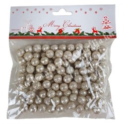   Hungarocell csillámos golyók, pezsgő, 1,5 cm, 10 gr/csomag