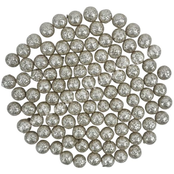 Hungarocell csillámos golyók, pezsgő, 0,8 cm