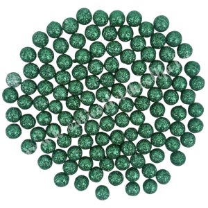 Hungarocell csillámos golyók, sötétzöld, 0,8 cm