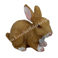 Polyresin barna nyuszi, 4x3,5 cm