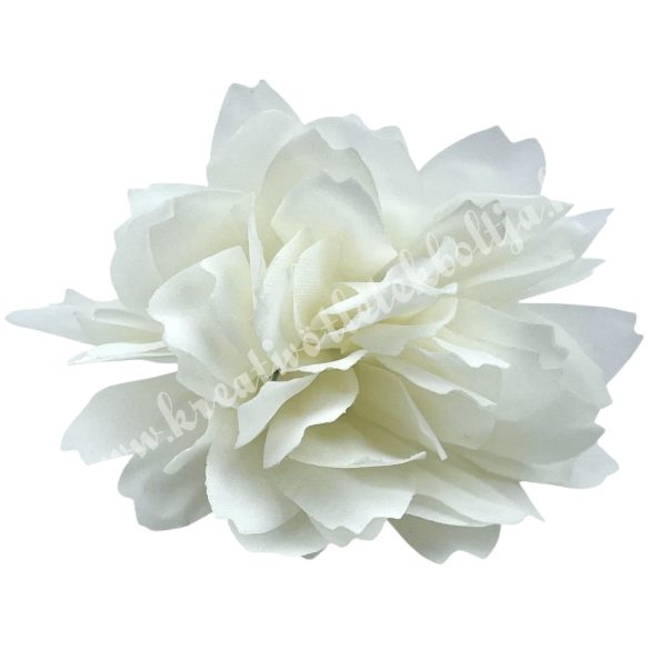 Dekor virágfej, fehér, 6 cm
