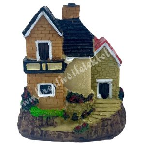 Polyresin házikó, 6,5x7 cm