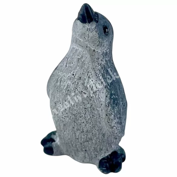 Polyresin pingvin, 1,5x2,7 cm