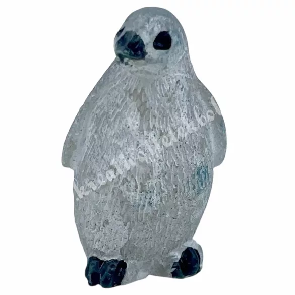 Polyresin pingvin, 1,5x2,5 cm