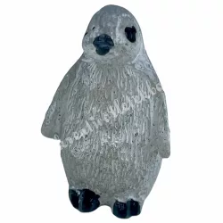 Polyresin pingvin, 1,3x2,2 cm