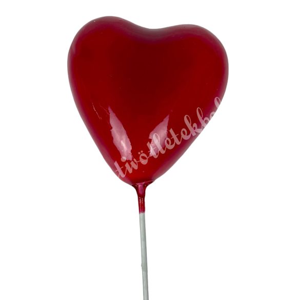 Betűzős piros szív, 3,5 cm