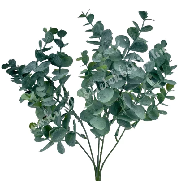 Eukaliptusz csokor, sötétzöld, 33 cm